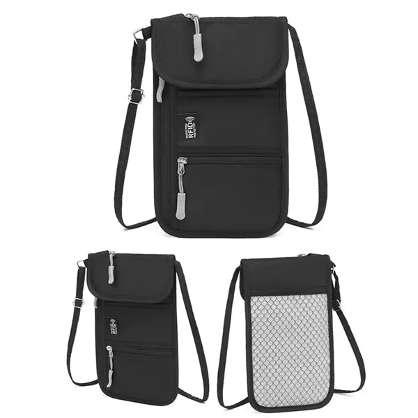 Compact Durable Waterproof Oxford Multi-Pocket Crossbody Bag
