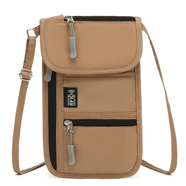 Compact Durable Waterproof Oxford Multi-Pocket Crossbody Bag