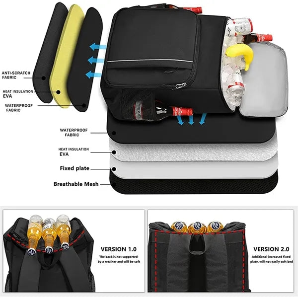 Waterproof Leak Proof Durable Insulated Backpack Cooler