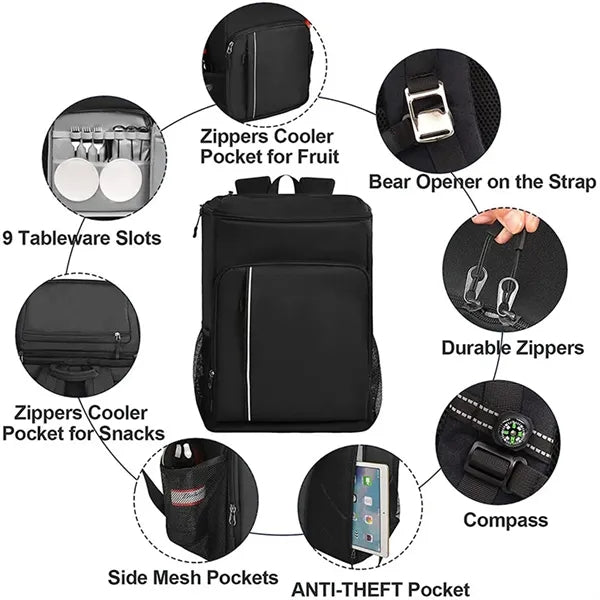Waterproof Leak Proof Durable Insulated Backpack Cooler