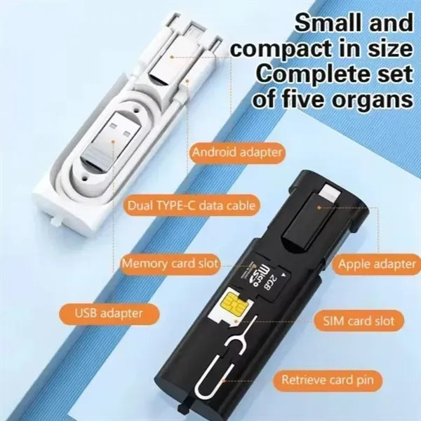 5 in 1 Multi USB Charging Adapter Cable Kit