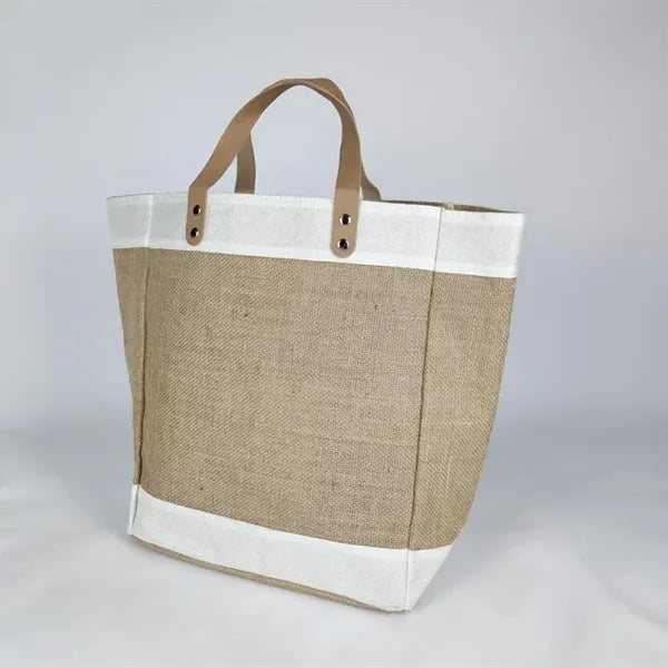 Large Fashion Jute Tote Bag