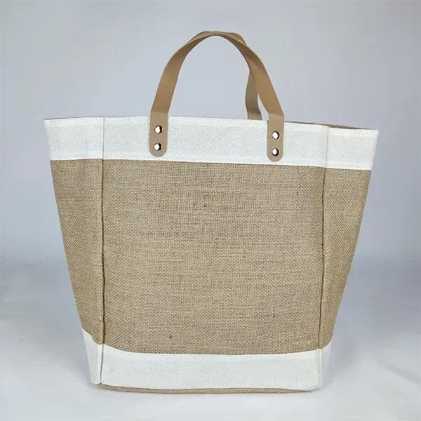 Large Fashion Jute Tote Bag