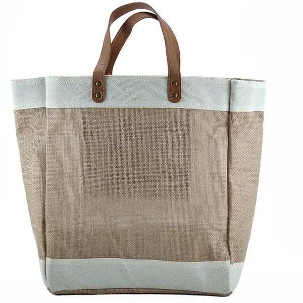 Large Fashion Jute Tote Bag