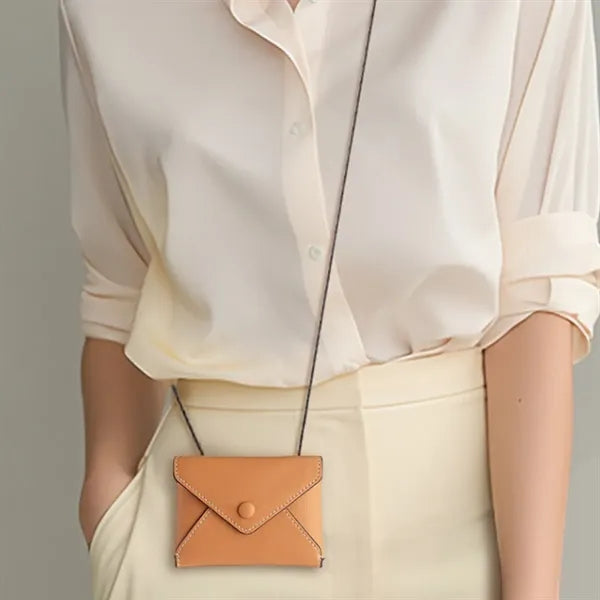 Adjustable Strap Multi-Wear Mini Cowhide Envelope Purse