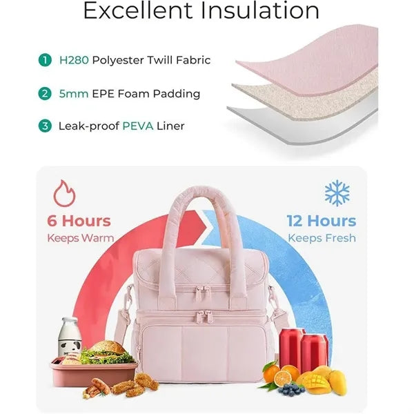 Double Deck Insulated Lunch Box