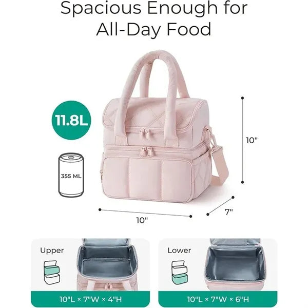 Double Deck Insulated Lunch Box