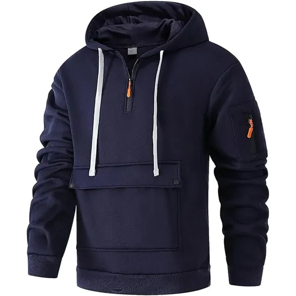 Quater Zip Up Pullover Sweatshirt Tactical Hoodies For Men