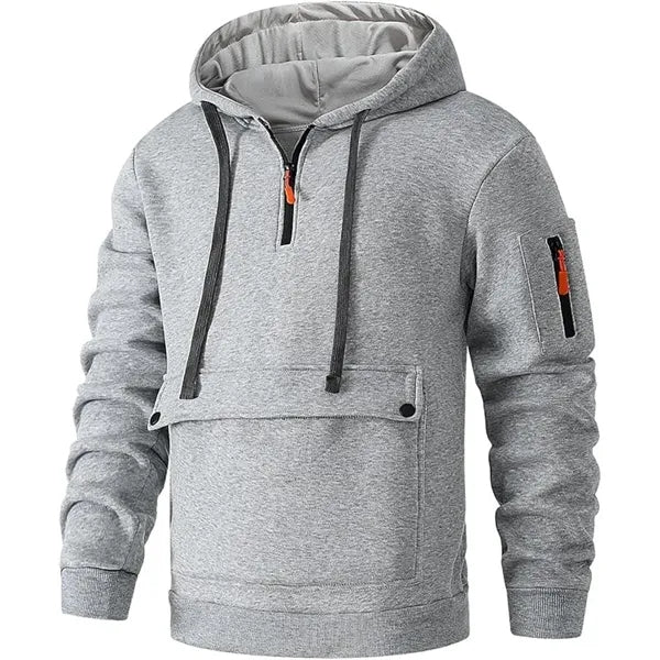 Quater Zip Up Pullover Sweatshirt Tactical Hoodies For Men
