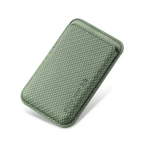 Fiber Pattern Magnetic Card Holder Phone Wallet Magsafe