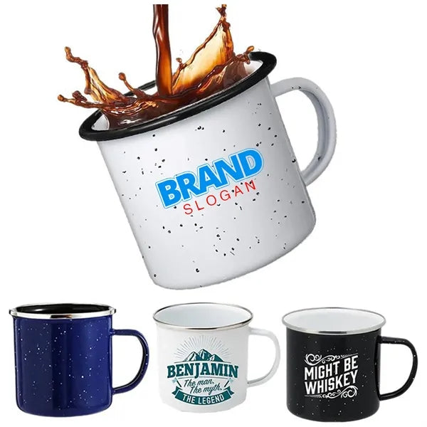 12 Oz Enamel Camping Coffee Mug