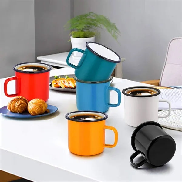 12 Oz Enamel Camping Coffee Mug