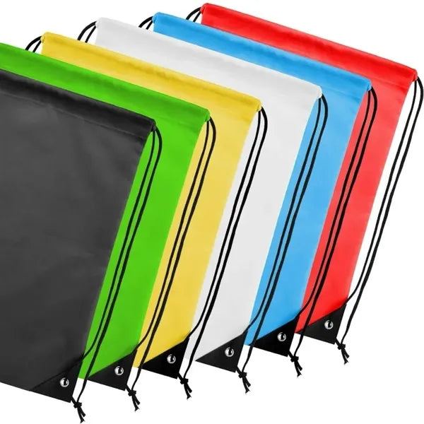 Logo Recycled Nylon Draw String Backpack