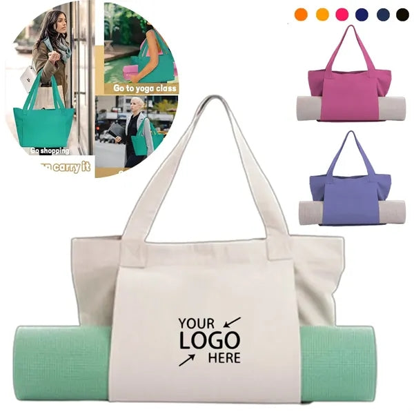 Large Capacity Multifunctional Yoga Canvas Tote Bag