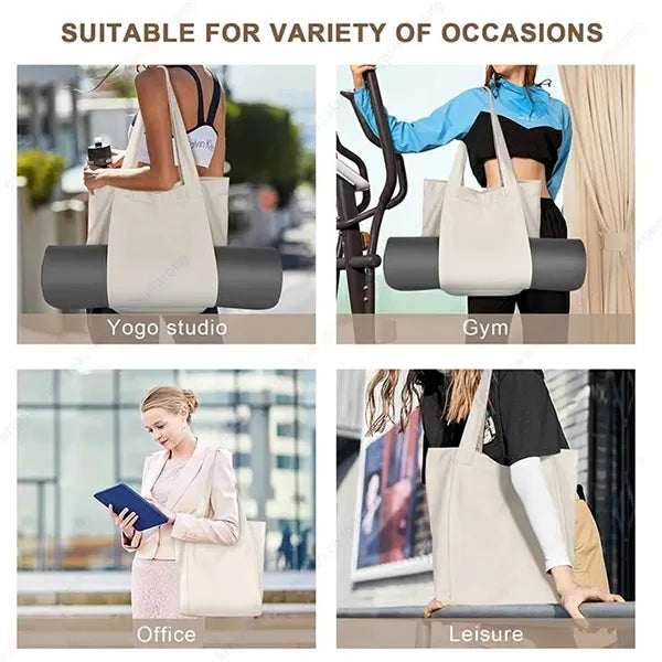 Large Capacity Multifunctional Yoga Canvas Tote Bag