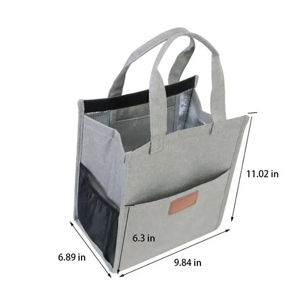 Waterproof Spacious Thermal Foil Insulated Oxford Lunch Bag