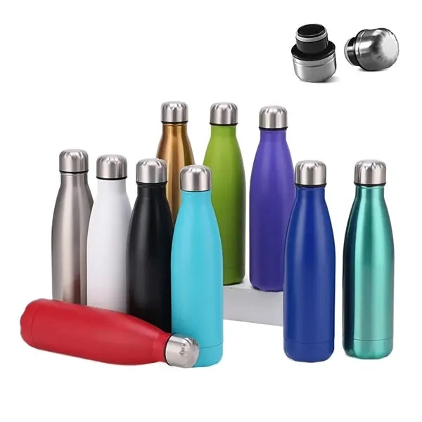 17oz Insulated Water Bottles Cola Shape