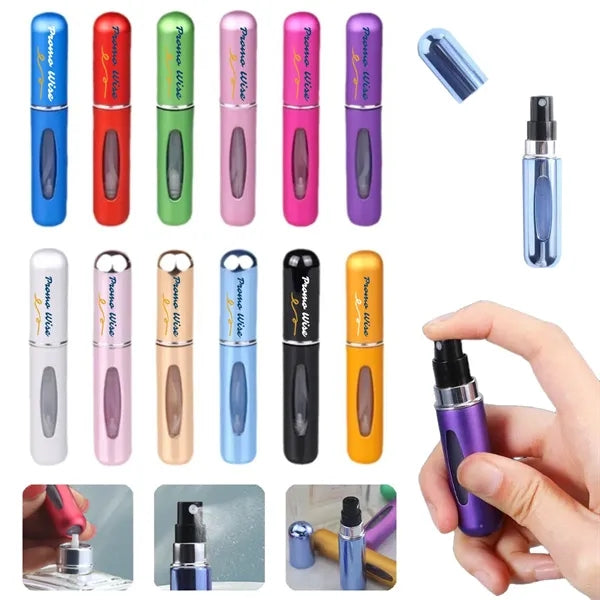 0.17oz Self-Filling Leakproof Portable Metal Perfume Bottle