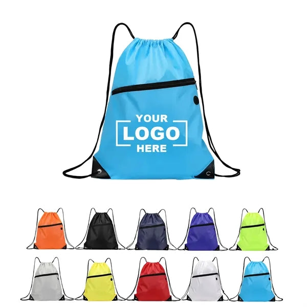 Sports Canvas Drawstring Backpack
