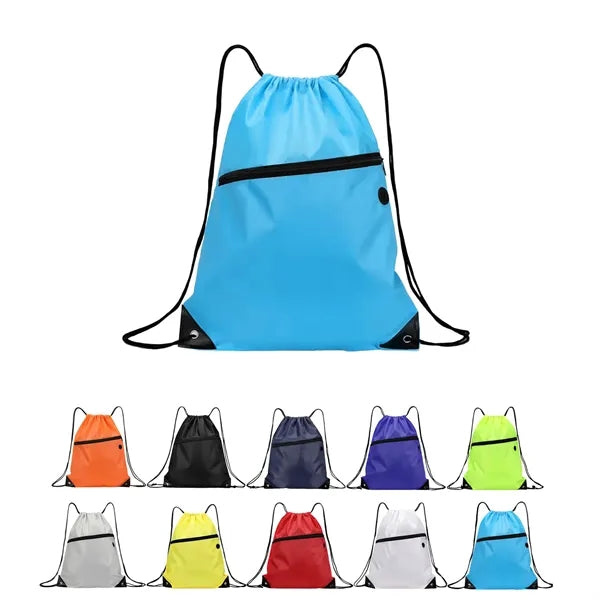 Sports Canvas Drawstring Backpack