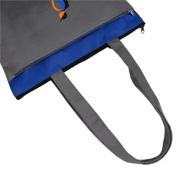 Zippered Grocery Tote Bag