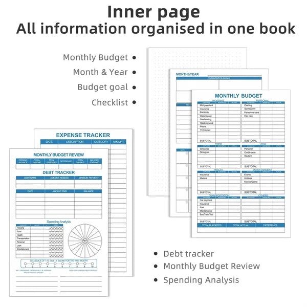 Hardcover Planner Book with Pocket
