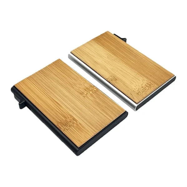 Eco-Friendly Bamboo Slim Card Holder Wallet