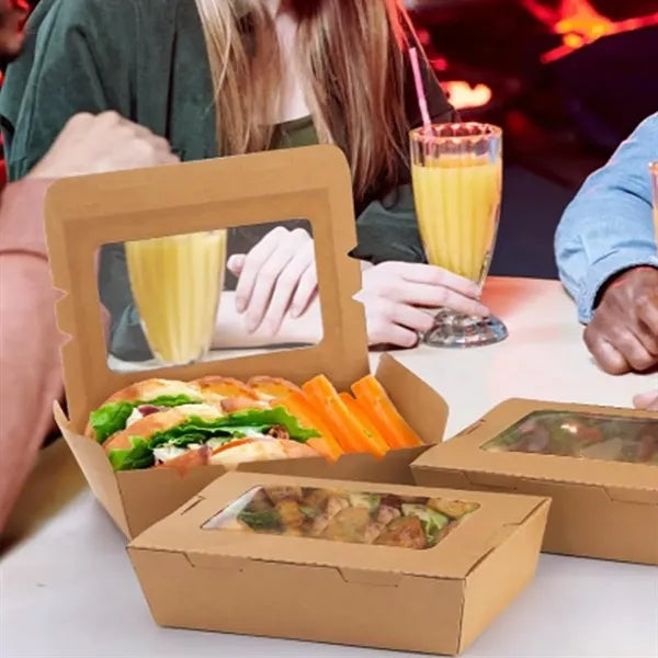 Eco-Friendly Kraft Paper Food Container