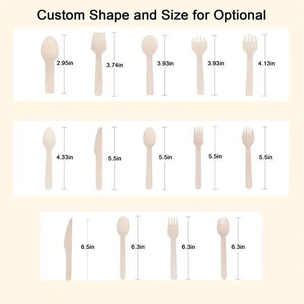 Disposable Mini Wooden Tasting Spoon