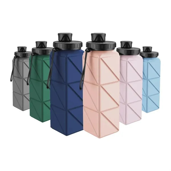23Oz. Collapsible Silicone Water Bottle