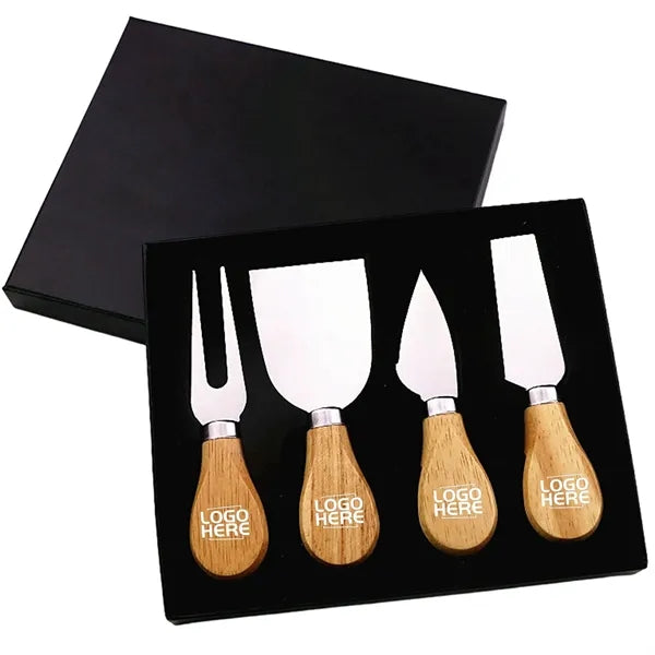 Stainless Steel Cheese Knife And Fork Gift Set