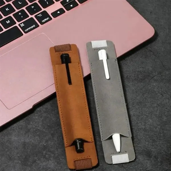 Elastic Pu Leather Pen Holder