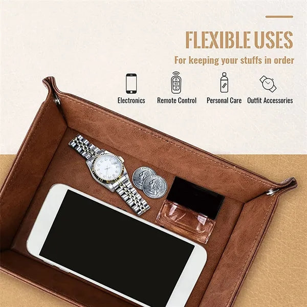 Pu Leather Valet Tray