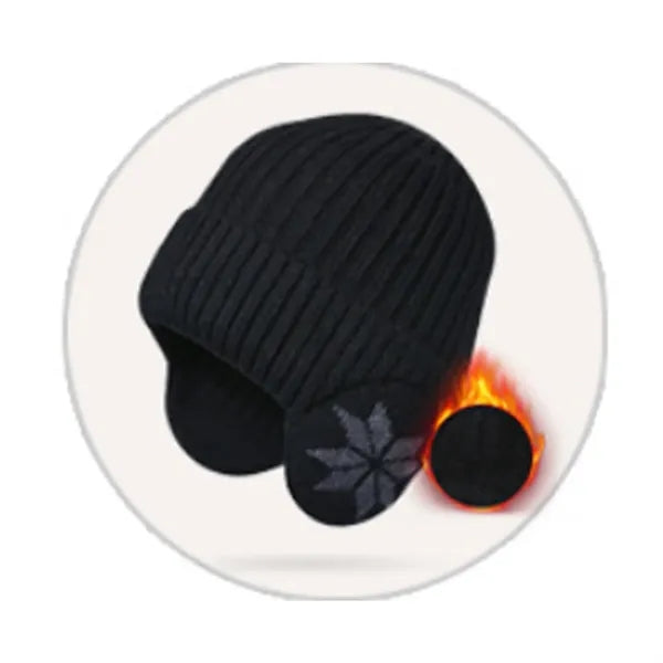 Knit Beanie Winter Hats With Ear Covers