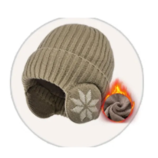 Knit Beanie Winter Hats With Ear Covers