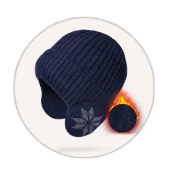 Knit Beanie Winter Hats With Ear Covers