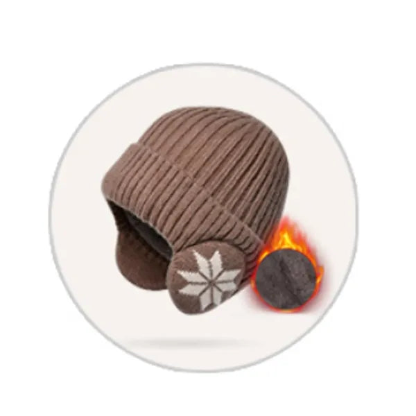 Knit Beanie Winter Hats With Ear Covers