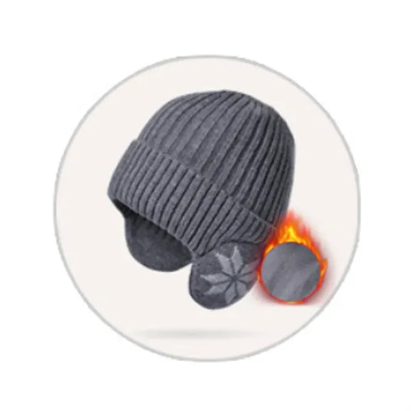 Knit Beanie Winter Hats With Ear Covers