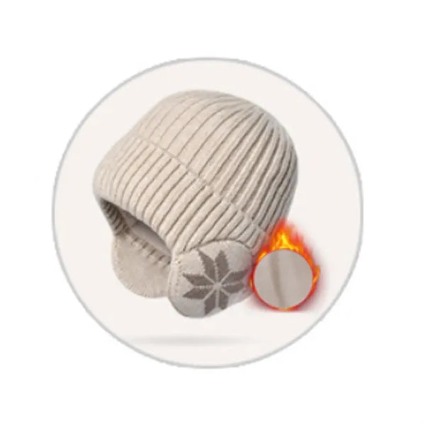 Knit Beanie Winter Hats With Ear Covers