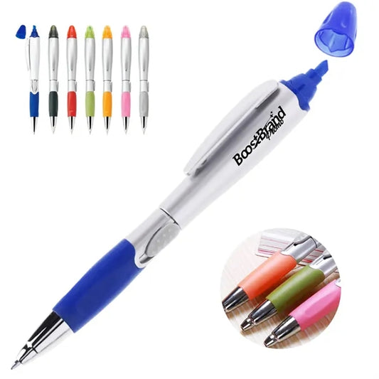 2-in-1 Ballpoint Pen and Highlighter