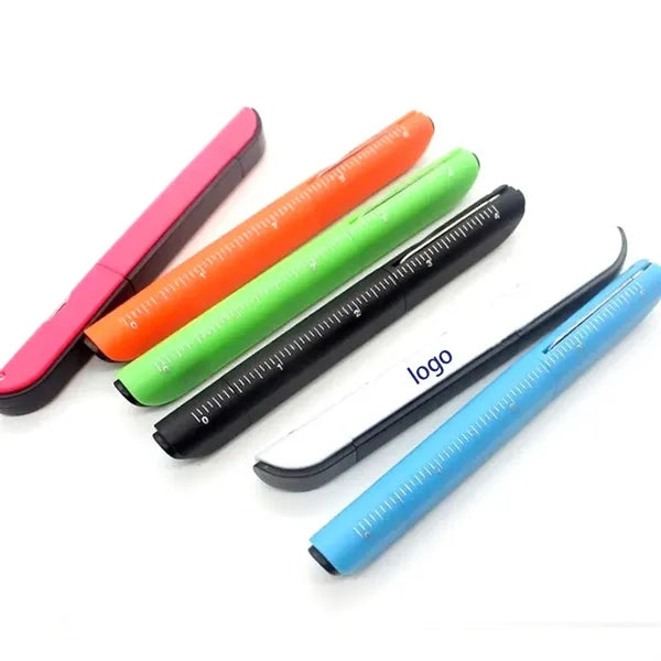 Logo Multi Function Ballpoint Pen With Ruler