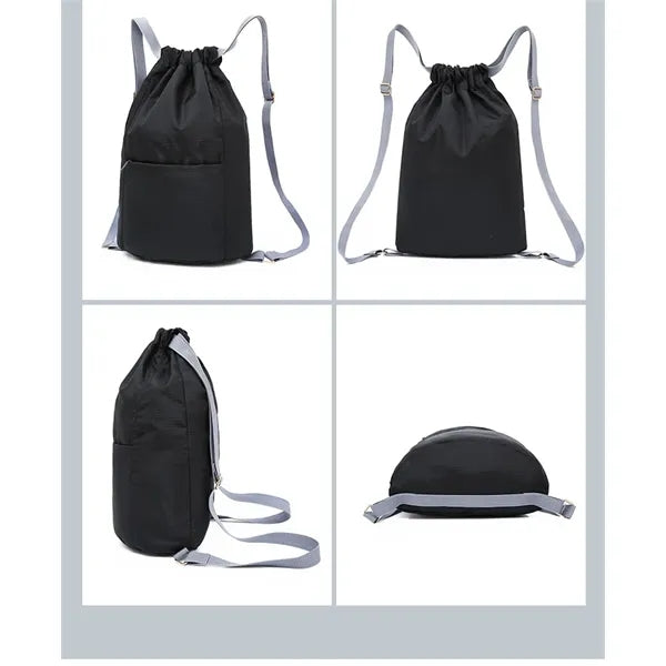 Waterproof Nylon Lightweight Drawstring Backpack