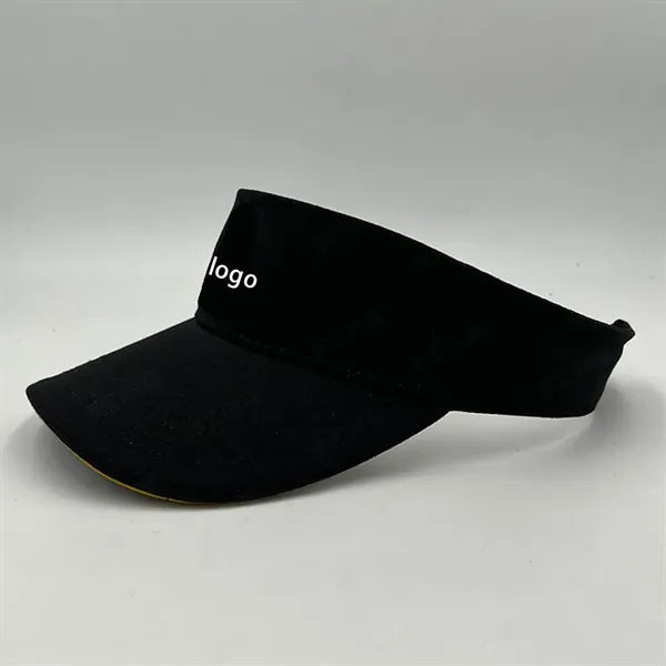 Pure Cotton Open-Top Embroidered Logo Print Cap
