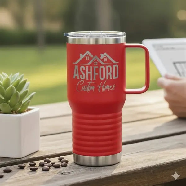 20 oz Stainless Steel Polar Camel Mug with Handle