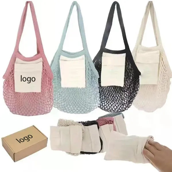 Shopping Eco-Friendly Handbag With Mesh Pocket