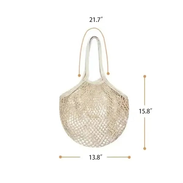 Shopping Eco-Friendly Handbag With Mesh Pocket