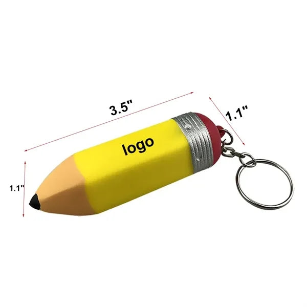 Logo Pencil Keychain Stress Relief Fidget Toy