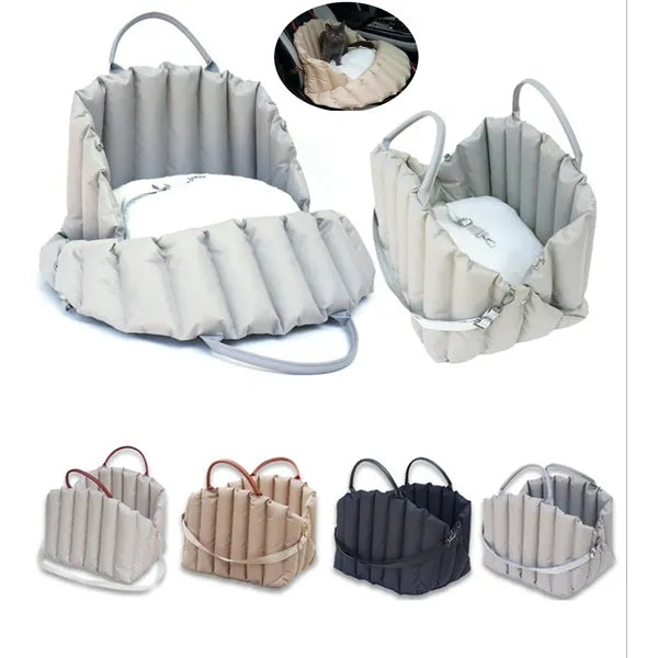 Portable pet bag with detachable cushion, 17.7*13.8*13''