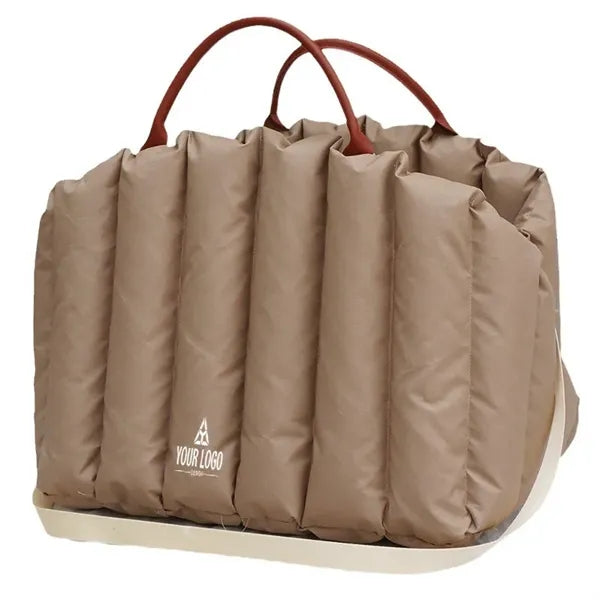 Portable pet bag with detachable cushion, 17.7*13.8*13''