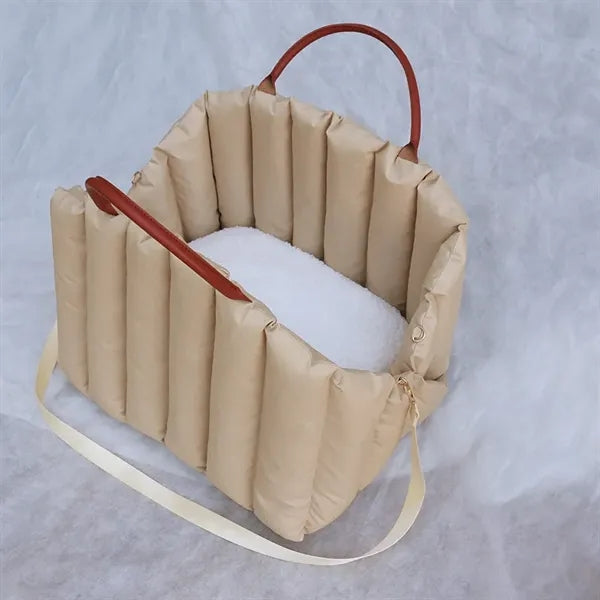 Portable pet bag with detachable cushion, 17.7*13.8*13''